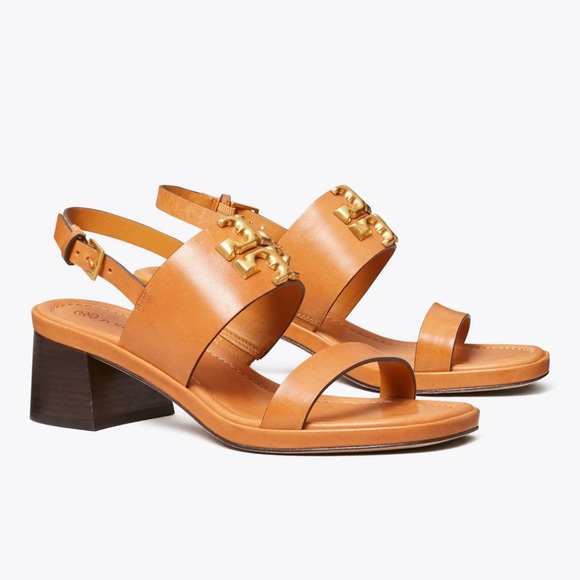 Tory Burch Women's Eleanor Heel Sandals, so comfy and stylish. Brand New. - Picture 7 of 16